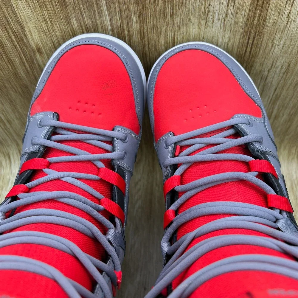 Nike Air Vapen Snowboard Boots Men's Size 9.5 Red Grey Shoes 447125-006